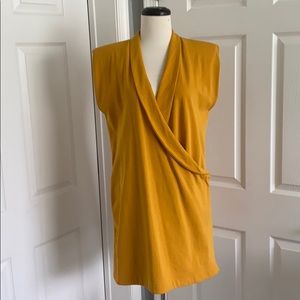 Zara women shoulder pad mini dress